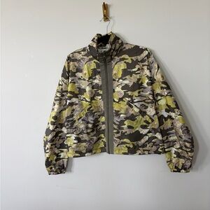 Floral Camouflage Zip-Up Windbreaker Jacket Nike XS